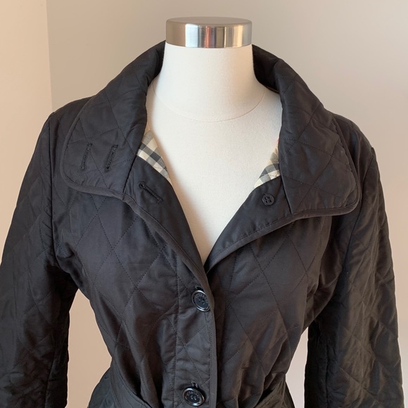 Burberry Diamond Quilt Belted Jacket - Picture 3 of 14